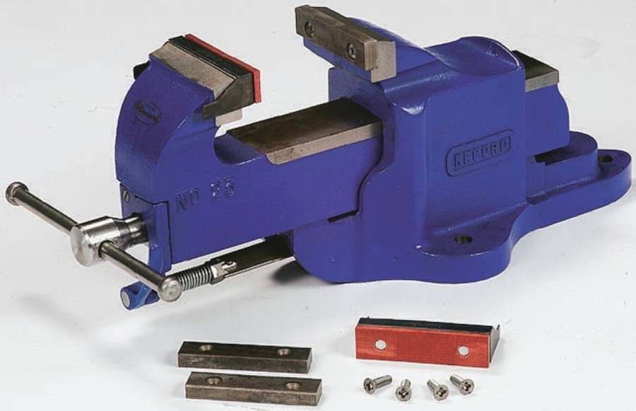 Record cast-iron engineer's bench vice