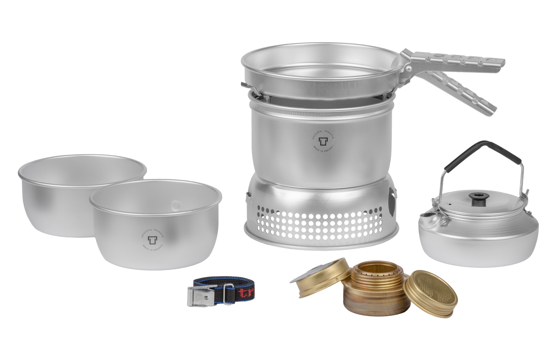 Trangia Stove 27-2 UL storm cooker set, spirit burner with pans and windshield
