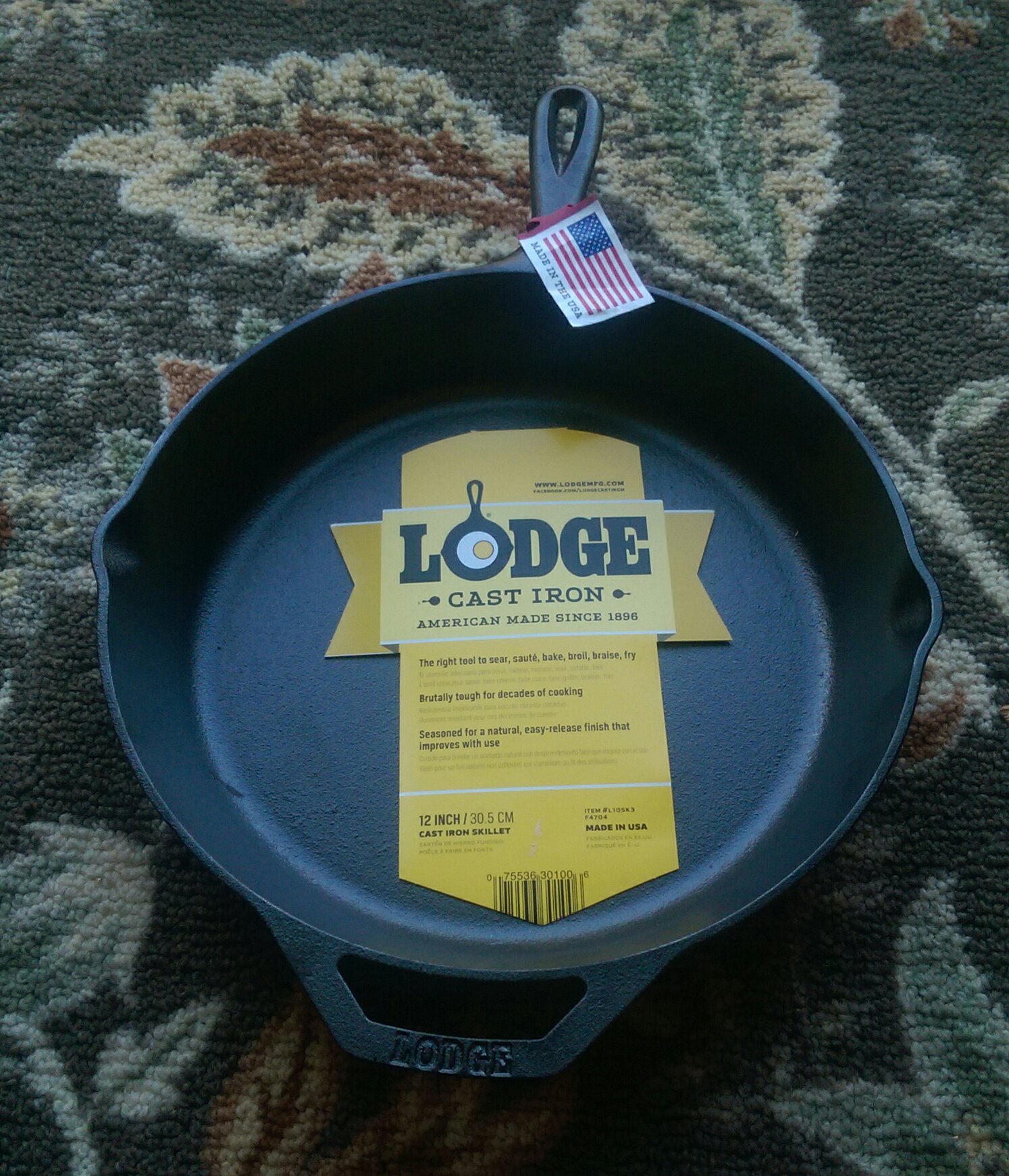 Lodge 12in Cast Iron Skillet