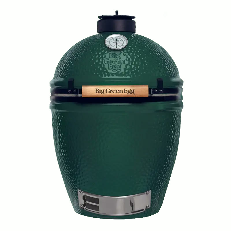 Big Green Egg Large ceramic kamado barbecue on a white background