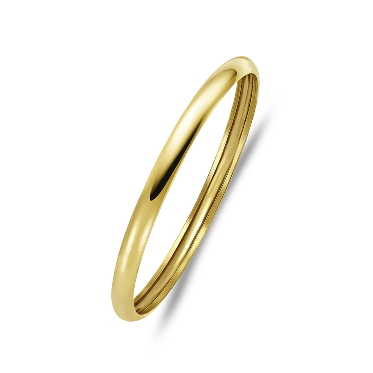 14-karaat gouden ring (effen band)