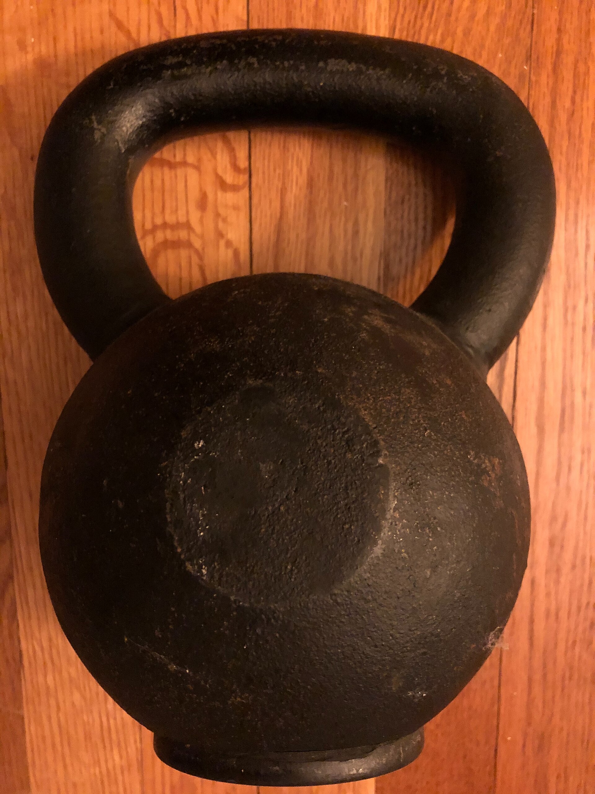 Cast iron kettlebell