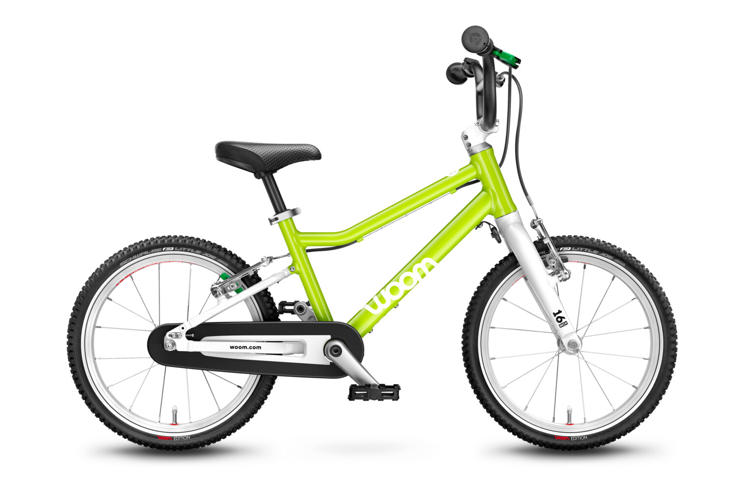 woom Original 3 children's bicycle, 16 inch, Lizard Lime, product photograph
